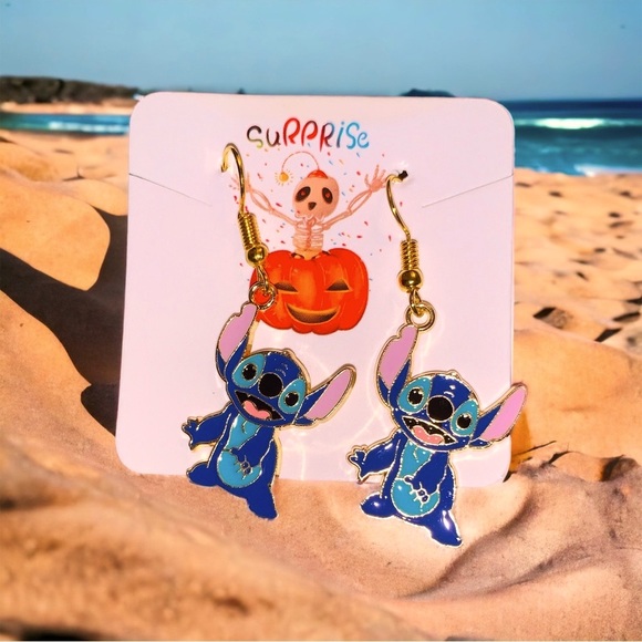 Adorable New Stitch Dangle Earrings🌴☀️🏝️🏖️Celebrate 626 Day 🌸🎉🎈🥰🌴🏖️☀️ - Picture 3 of 3